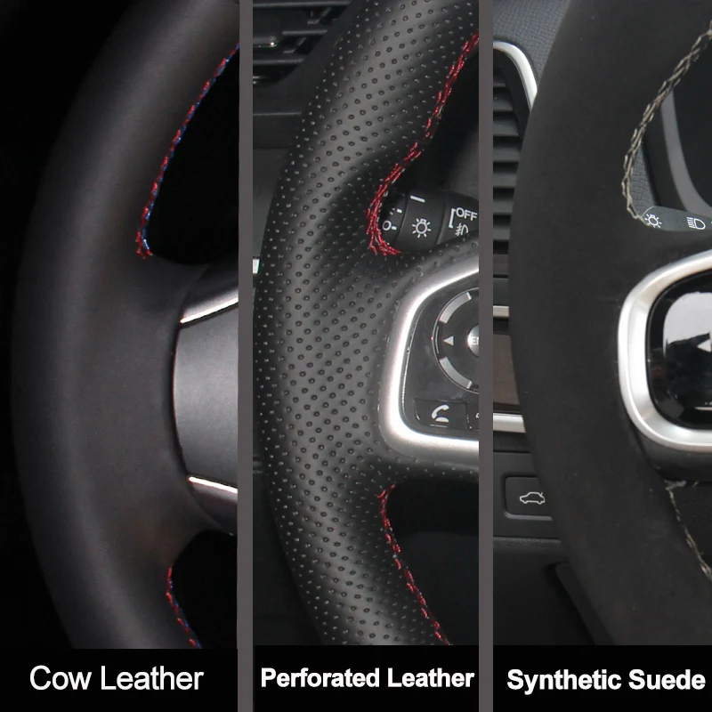 For Mercedes Benz C GL M Class - Car Steering Wheel Cover Anti Slip Breathable recension och pris