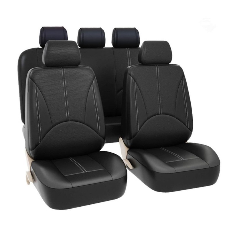 Universal Black PU Leather Car - Leather Car Seat Covers Full Set Universal recension och pris