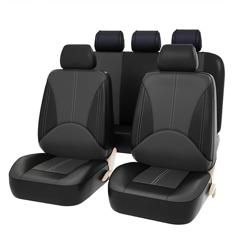 Universal Black PU Leather Car - Leather Car Seat Covers Full Set Universal recension och pris