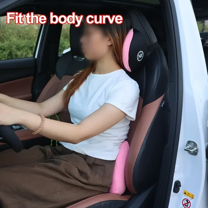 For Driving Comfort Car Back N - Memory Foam Car Neck Pillow Lumbar Support recension och pris
